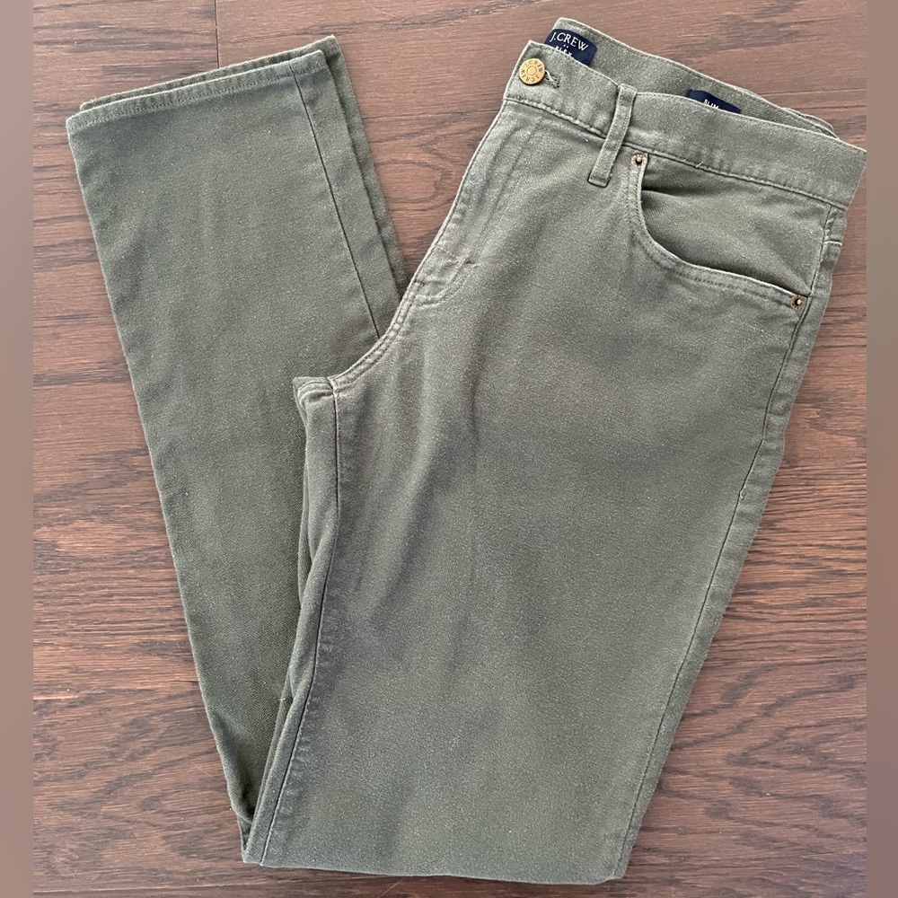 J. Crew - Slim Flex Pants - 34 x 34 - Green